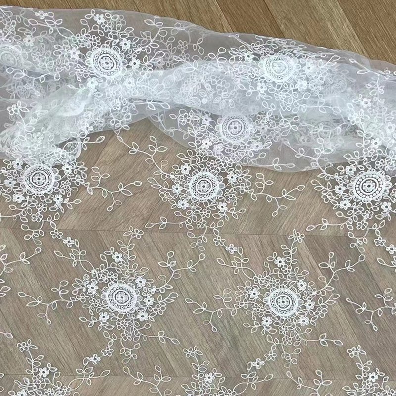 Sunflower Milk Silk Dress Polyester Sequin Fabric for Women's Wear Who 4